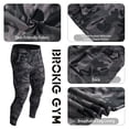 thumbnail image 3 of BROKIG Mens Thigh Mesh Gym Jogger Pants, Casual Slim Fit Workout Bodybuilding Sweatpants with Zipper Pocket (XX-Large, Camo Gray), 3 of 7