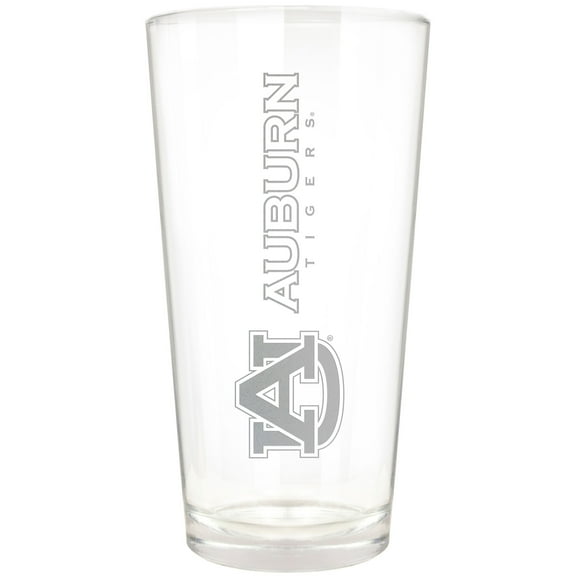 Auburn Tigers Etched 16oz. Vertical Rally Cry Pint Glass