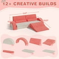 thumbnail image 6 of HSUNNS 11PCS Modular Kids Play Couch for Living Room, Foam Toddler Couches and Sofas for 2-7 Years, Certified by CPC, Kids Sofa Furniture, Gift for Boys and Girls, Pink, 6 of 8