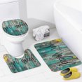 thumbnail image 4 of Get Naked Sunflower Shower Curtain Sets Floral Green Bathroom Set Decor with Non-Slip Rugs Bath U-Shaped Mat Toilet Lid Cover, 4 of 7