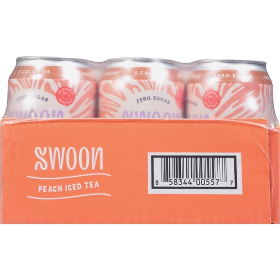 Swoon  Sugar Free Healthy Peach Iced Tea - Cans 12 ct (12 fl oz each)