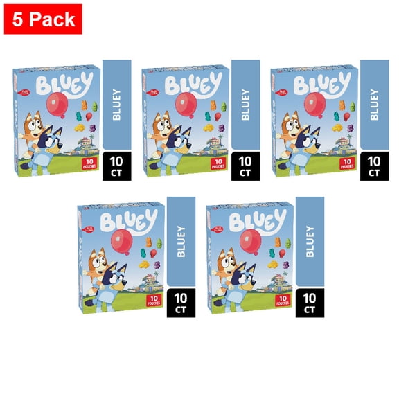 Bluey Gluten Free Fruit Flavored Snacks 10 ct / 0.8 oz - 5 Pack