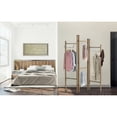 thumbnail image 3 of 3 Panel Hallstand Screen Room Divider With 4 Metal Garment Racks & 2 Hooks, 3 of 5