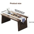 thumbnail image 2 of Multi functional Japanese Style Floor Table, Low Altar Table for Meditation, Tatami Coffee Table, Small Tea Table for Floor Sitting, for Dining & Spiritual Practices ( Color : Natural , Size :60x40x3, 2 of 7