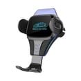 thumbnail image 2 of 15W Auto Clamping Wireless Car Charger Mount, Infrared Sensor Qi Fast Charging Phone Holder for Vent Dash, 2 of 9
