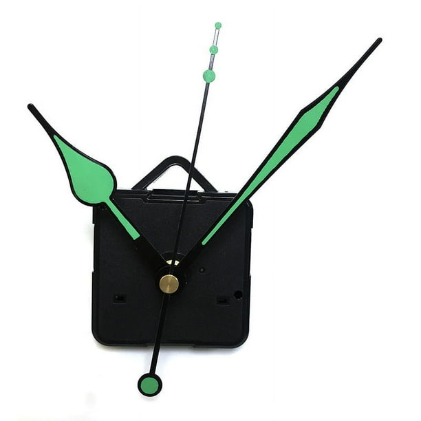 Mecanismo de reloj silencioso con movimiento de reloj, Kits de reloj de repuesto, piezas de mecanismo de movimientos de reloj de pared DIY con 3 agudos, 2 uds.