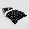 thumbnail image 3 of Ambesonne Tropical Bedding Set 3 Pcs, Monochrome Pineapples, Twin, Black and White, 3 of 3
