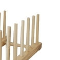 thumbnail image 5 of Wooden Dish Drainer,Dish Rack, Wooden Plate Rack, Vertical Wooden Dish Drying Rack 6 Grids Pine Wood Dish Drying Rack with Stable Base for Plate, Cup, Pot Lid, Board, Tableware, Books, Wine Glass, 5 of 9