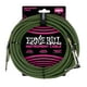 thumbnail image 1 of Cable Trenzado para Instrumentos Ernie Ball Negro y Verde 7,6 m, 1 of 3