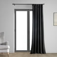 thumbnail image 5 of Exclusive Fabrics  Vintage Thermal Cross Linen Weave Blackout Curtain (1 Panel) Black 50 X 108 108 Inches, 5 of 5