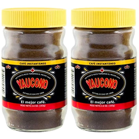 Yaucono Instant Coffee In Glass Jar  3.6 Ounce (Pack Of 2)