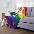 thumbnail image 2 of The Northwest Group  New York Mets 50" x 60" Pride Silk Touch Throw Blanket, 2 of 4