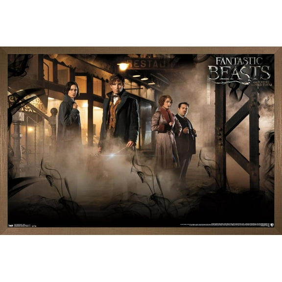 Fantastic Beasts And Where To Find Them - Teaser One Sheet Wall Poster, 14.725" x 22.375", Framed