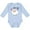 AE-Light Blue, variant on I Love Ewe- Cute Sheep Boys or Girls Long Sleeve Baby Bodysuit