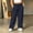 Navy, variant on Ynynloco Plus Size Wide Leg Sweat Pants for Womens High Waisted Baggy Sweatpants Casual Drawstring Athletic Workout Pants with Pockets