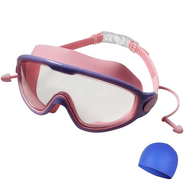 Ohufall Hd Large Frame Waterproof Swim Goggles For Adults Anti Fog Pool Goggles
