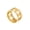 Gold, variant on Vintage Roman Numeral Hollow Openwork Ring for Men Women Stainless Steel Polished Metal Finish Gold Color Size 8