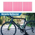 thumbnail image 2 of Unique Bargains 36 Pcs Bicycle Reflector Reflective Version Durable ABS Night Visibility Cycling for Bike, Mountain Bike, Wheels, Wheelchair Pink, 2 of 6