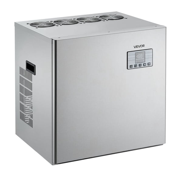 Commercial Ice Maker Machine - Head, 400 Lbs/Day Stainless Steel Ice Machine with Scheduled Ice-Making, Self-Cleaning, Adjustable Thickness, Ideal for Restaurant Bar Cafe Hotel - Head Only