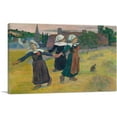 thumbnail image 1 of ARTCANVAS Breton Girls Dancing - Pont-Aven 1888 Canvas Art Print by Paul Gauguin - Size: 26" x 18" (0.75" Deep), 1 of 9