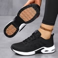 thumbnail image 3 of Rokment Air Cushion Running Shoes for Women Lightweight Comfortable Mesh Tennis Walking Shoes Breathable Mesh Gym Non Slip Work Fashion Sneakers Athletic Casual Black Size 6, 3 of 7