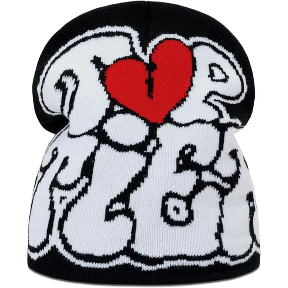 Y2K Beanie Hat for Men & Women Trendy Soft Stretchable Winter Cap, Warm Comfortable Cold Weather Knit Accessory