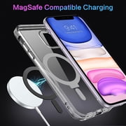 for iPhone 11 Magnetic Case with Invisible Stand [Compatible with Magsafe], Full Body Protective Cover Slim Shockproof Phone Case for Apple iPhone 11 6.1, Black