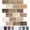 Brown Marble, variant on 10-Sheet Stick Backsplash for Kitchen,12"x12" Peel and Stick Self Adhesive Wall Tiles Splashes for Bathroom Brown Marble Look