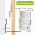 thumbnail image 2 of 2 Set 5In French Cleat Hanger Heavy Duty Metal Hanger Photo Rack Art Frame Wall Hardware Z-Barfor Hook Mirror, 2 of 7