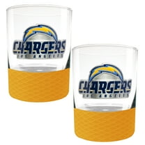 Los Angeles Chargers 2-Pack 14oz. Rocks Glass Set with Silcone Grip