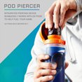 thumbnail image 5 of 30 ouncesmarble blue squeeze water bottle black, 5 of 5