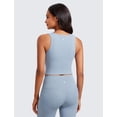 thumbnail image 2 of Top Corto Deportivo CRZ YOGA Butterluxe con Escote Cuadrado Azul Talla L, 2 of 5