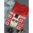 thumbnail image 3 of Christmas Llama T-Shirt Women -Smartprints Designs, Female 3X-Large, 3 of 4