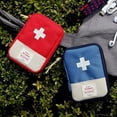 thumbnail image 3 of Mini Sac de Médicaments Portable Kit de Premiers Secours Sac de Rangement Kit de Survie Boîte à Médicaments Urgence Extérieure Camping Feuille, 3 of 6