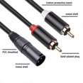 thumbnail image 3 of 2m/1m Audio Rca Cable Male To 2 Xlr 3 Pin Male Female Cannon Amplifier Mixing Plug Av Cable, 3 of 5
