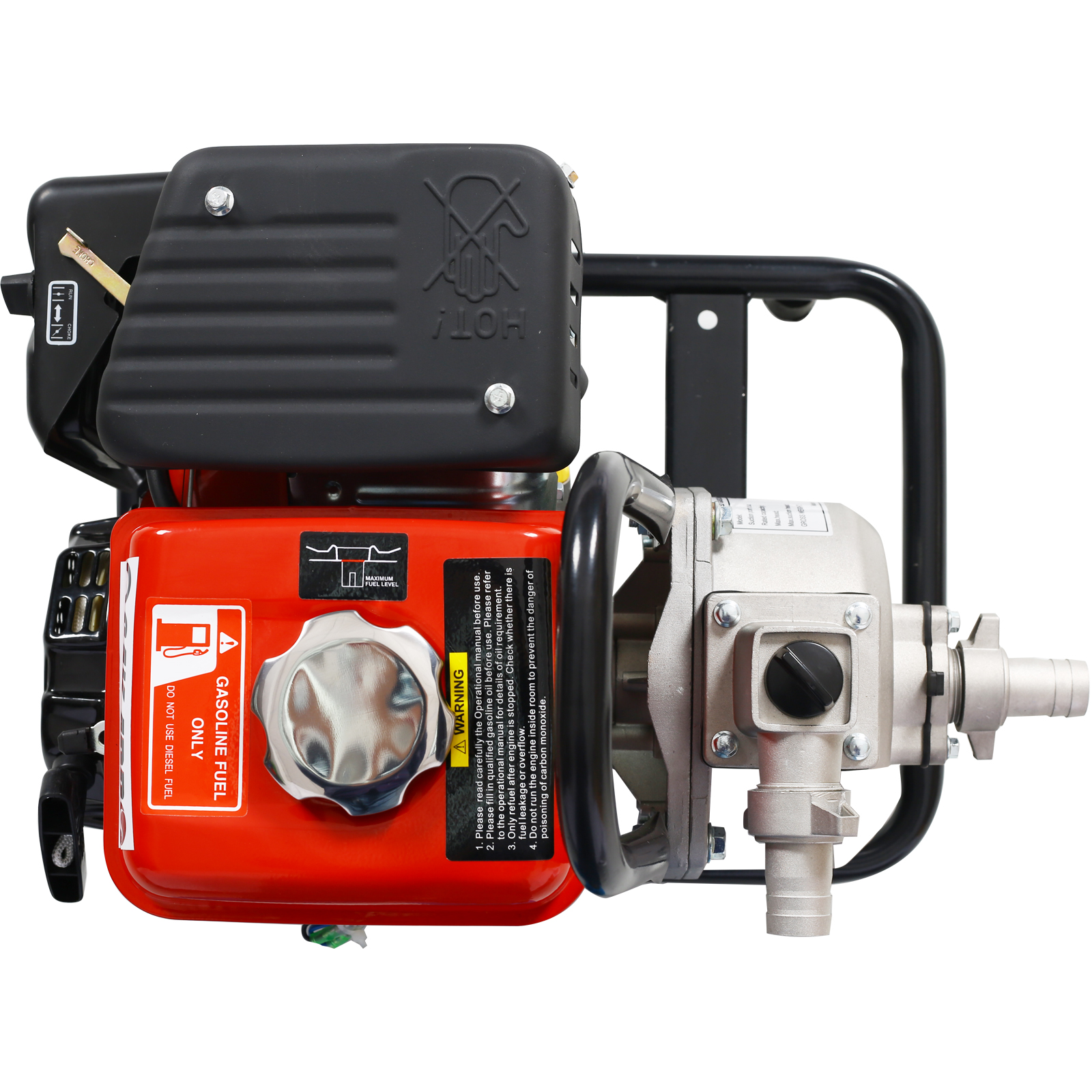 Huloretions Shallow Well Pump,Gas Powered Water Transfer Pump,Portable Petrol Well Pump For Garden Farm Irrigation,powerful 3HP 79.8cc 4-Stroke Engine 3 Horsepower Garden Pump
