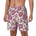 thumbnail image 2 of Uemuo Rose Flowers Pattern Mens Swim Trunks Quick Dry Board Shorts with Mesh Lining, Stretch Beach Shorts Quick Dry No-Chafing Board Shorts-X-Large, 2 of 9