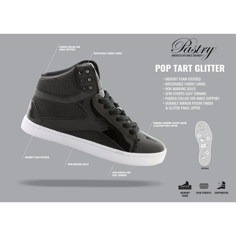 Dance Shoes Pastry PA151000 Hip Hop 5 Big Kid Black Sneakers Tribal Pleather