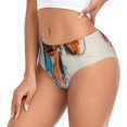 thumbnail image 2 of Balery Colorful Dachshund Art Ropa Interior de Algodón para Mujer con Dibujo – Braguitas Cómodas y Elásticas, Estilo Clásico-3X-Large, 2 of 6