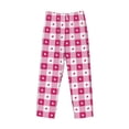thumbnail image 2 of Vsdgher Plaid Heart Print Mens Pajama Pants Sleep & Lounge Pants, PJ Bottoms With elastic waistb and Pockets, 2 of 5