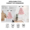 thumbnail image 4 of Disketp Floral Strawberr Hanging Kitchen Towel Tie Towels Tea Bar Dish Cloths Dry Towel for Laundry Room Decor (18*14in), 4 of 7