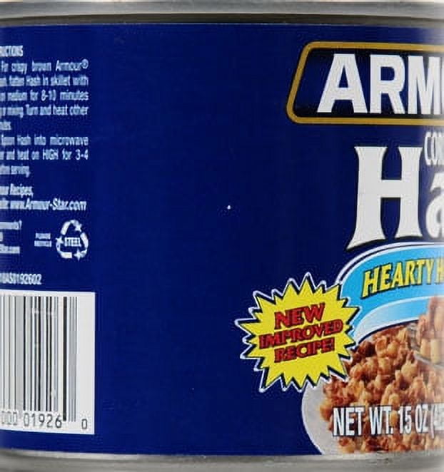 Armour Corned Beef Hash, 15 oz Can