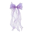 thumbnail image 3 of Qopobobo Baby Girl Headbands With Bows Baby Headbands Soft Stretchy Nylon Hair Bands with Bows for Newborn Infant Baby Toddler Girls- Pack of 6 Purple,1-13 Years, 3 of 4