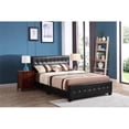 thumbnail image 2 of Glory Furniture Diamond Faux Leather Upholstered Full Bed in Black, 2 of 6