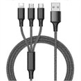 thumbnail image 1 of Fast USB Charging Cable for Samsung Universal 3 In 1 Multi Function Cell Phone Cord Charger Cable Type C, 1 of 4