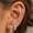 Style A, variant on LAURITAMI 20G Hypoallergenic Earring Jacket Stacks Flat Back Earrings Dainty Huggie Hoop Cartilage Helix Earring Jacket, Fashion Accessories Western Jewelry Gifts