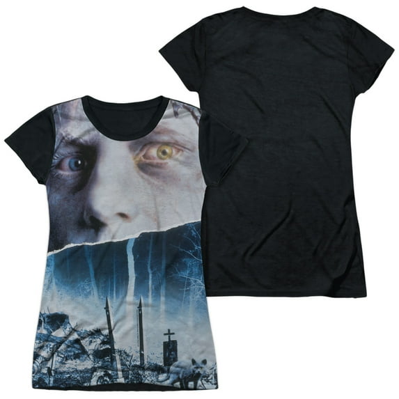 Pet Sematary - Poster - Juniors Teen Girls Black Back Sleeve Shirt - X-Large