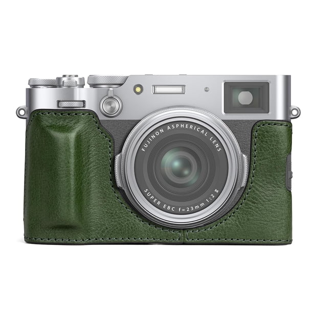 Funda Inferior de Cuero Genuino Estilo Retro para Fujifilm X100VI