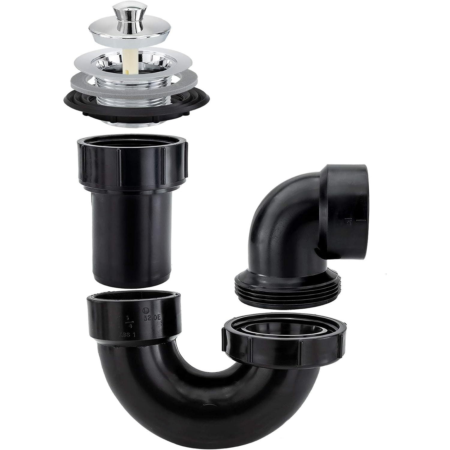 TYAPCS RV Shower Drain/Bathtub Drain P Trap RV Plumbing RV Shower P