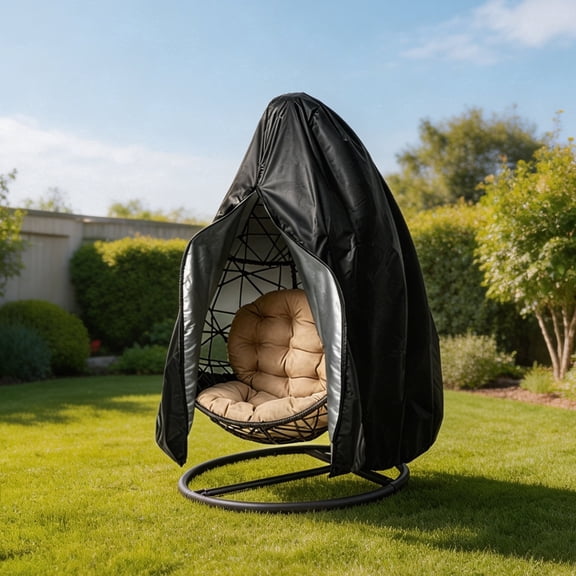 nging Swing Chair Cover, 91" x 80", Zipper Waterproof Weather Resistant Windproof Wicker Outdoor Furniture Protector